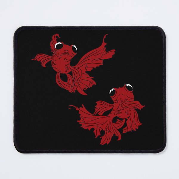 Item preview, red goldfish line art illustration designed and sold by euise.