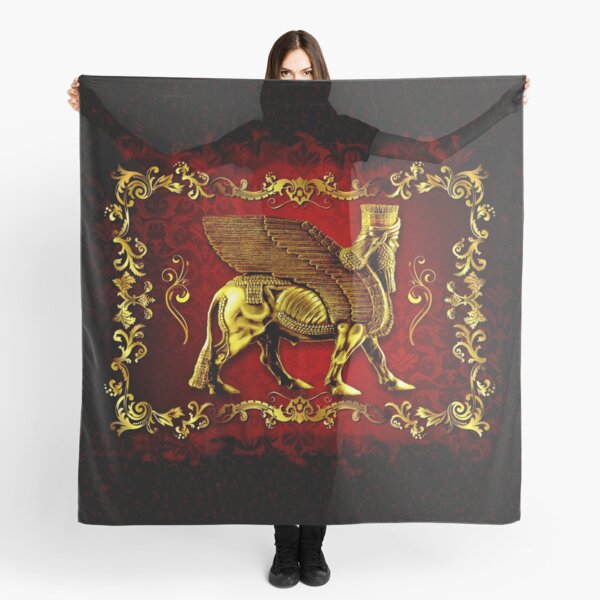 Item preview, Assyrian LAMASSU ( WInged Bull) designed and sold by doniainart.