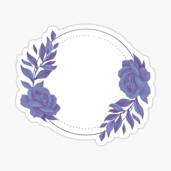 Item preview, Wedding Flower frame Blue designed and sold by everything4eva.