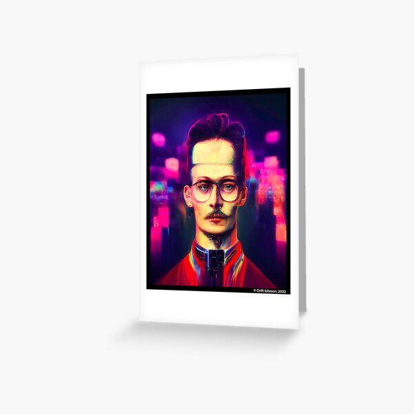 Cyber-Grunge Greeting Card