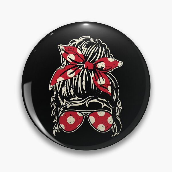 Item preview, Messy Hair Bun With Bandana Ribbon And Sunglasses designed and sold by nwaja-art.