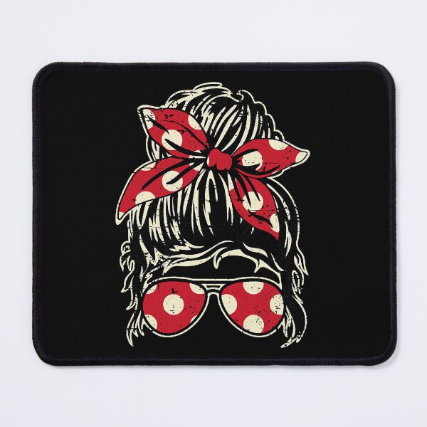 Item preview, Messy Hair Bun With Bandana Ribbon And Sunglasses designed and sold by nwaja-art.