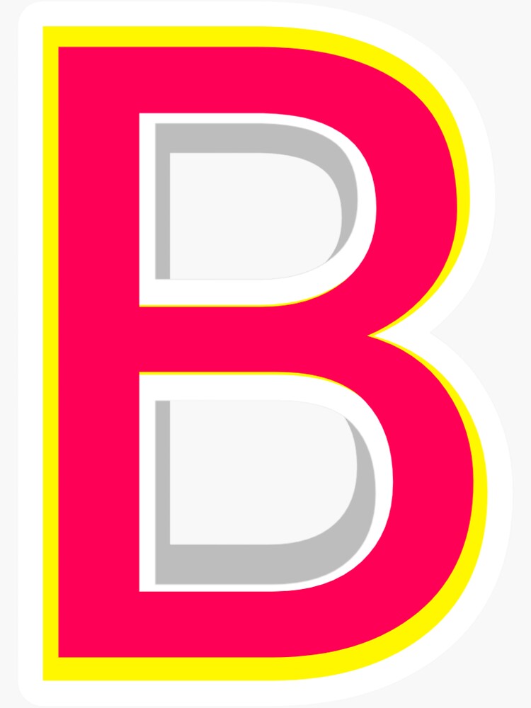 "Letter B Graffiti Art Board Print" Sticker For Sale By Iacgraphics ...