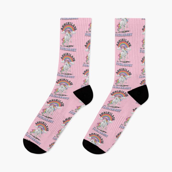 Item preview, Annihilate The Patriarchy Angry Unicorn designed and sold by BowEchoMedia.