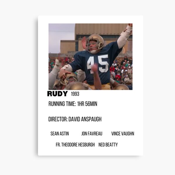 Rudy Ruettiger & Sean Astin dual signed 8x10 movie poster photo BAS COA  Beckett