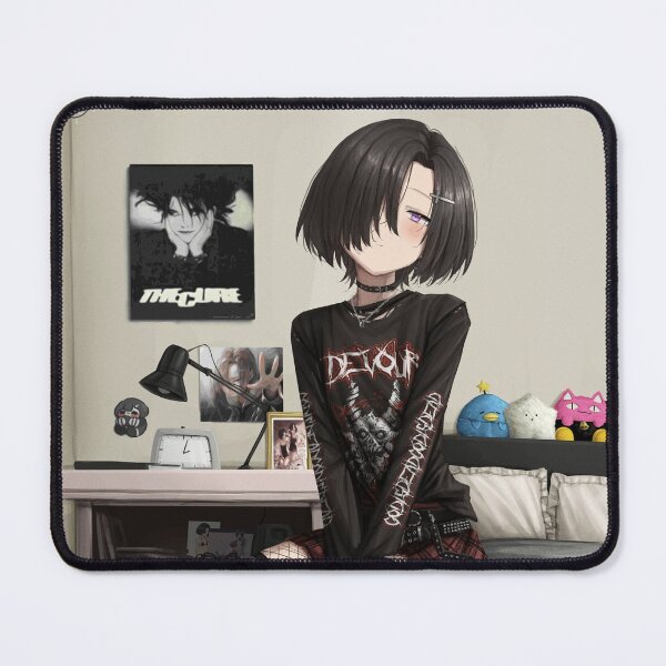 Item preview, Goth Anime Girl In Bedroom designed and sold by Mino Shop.