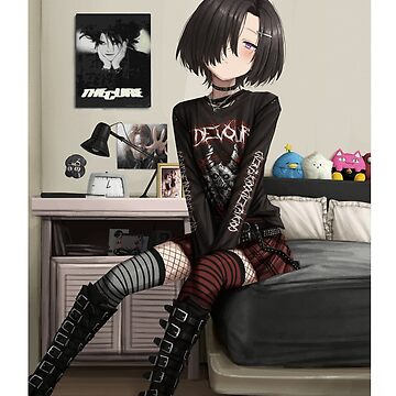 Cute Goth Makeup Anime Girl - Skin 1