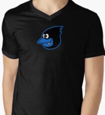 Blue Bird Brain Men's V-Neck T-Shirt