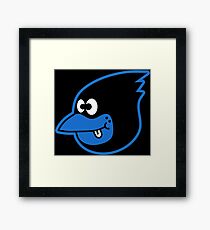 Blue Bird Brain Framed Print