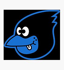 Blue Bird Brain Photographic Print