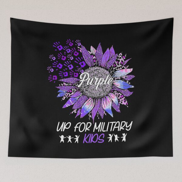 Item preview, Purple Up For Military Kids Sunflower Purple Military Month designed and sold by HaaChris-Artis.