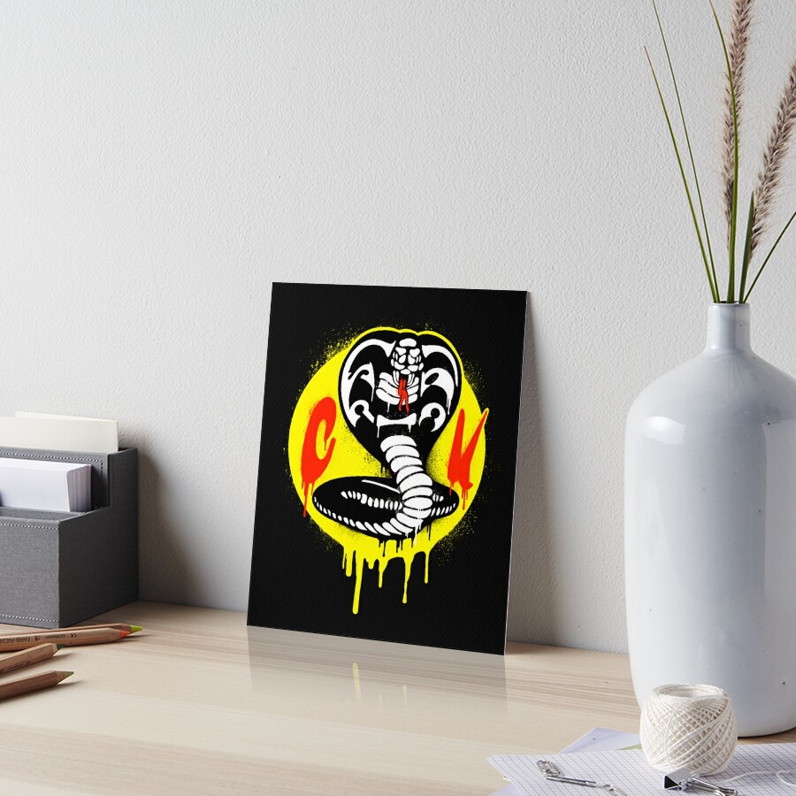 cobra-kai-stencil-best-design-for-friends-art-board-print-for-sale-by