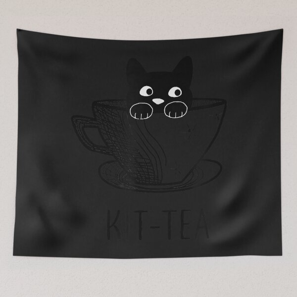 Item preview, Kit-Tea Cat Lover, Cute And Funny Black Cat  designed and sold by MWENTZs.