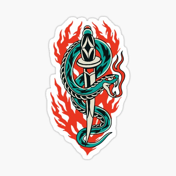 Item preview, Snake on the Knife  designed and sold by EmilyPark42204.