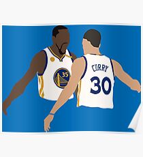 Kevin Durant und Stephen Curry Poster