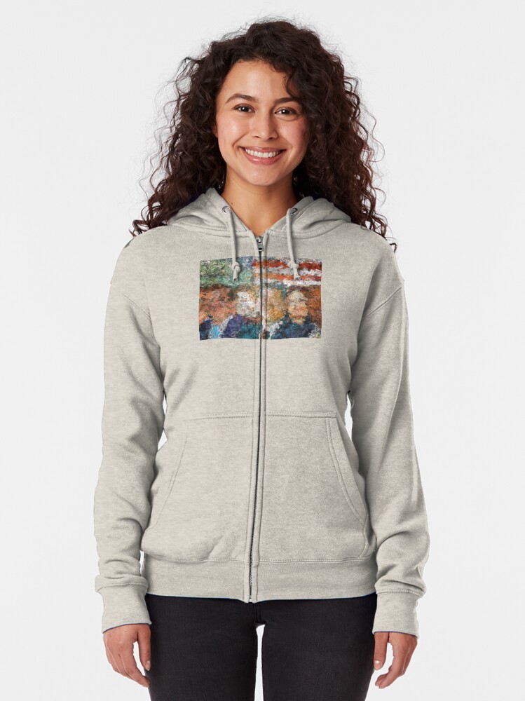 Alternate view of Patriots Gathering Zipped Hoodie