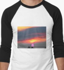 purple sun Men's Baseball ¾ T-Shirt