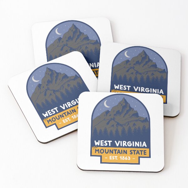 Item preview, The State of West Virginia – The Mountain State  (Night) designed and sold by Q3Designs.