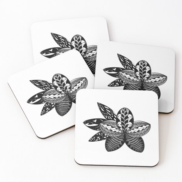 Item preview, Black Tribal Plumeria by Tribal Korner   designed and sold by AshleyPaigeC.