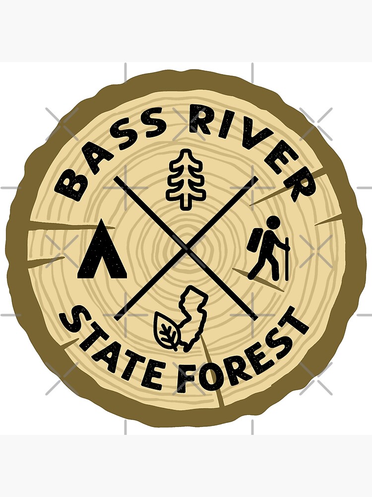"Bass River State Park Log Slice" Poster for Sale by VanyaKar Redbubble