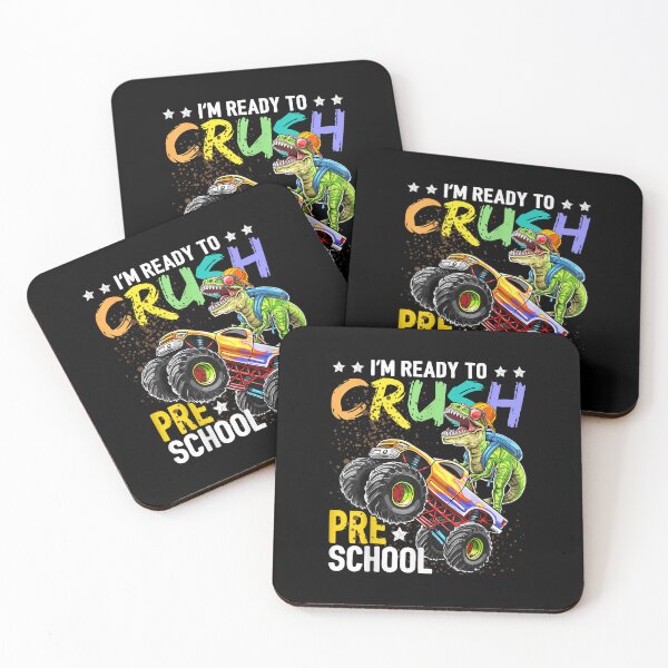 Item preview, Crush Preschool Dinosaur Monster Truck Back to School Boys designed and sold by gaotura.