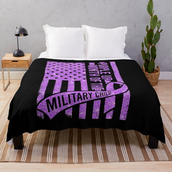 Item preview, Purple Up Military Child Month Sparkle USA Flag designed and sold by HaaChris-Artis.