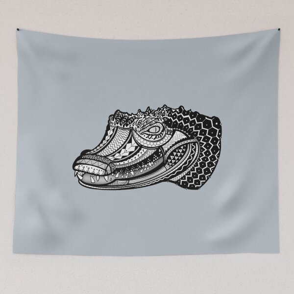 Aperçu de l'œuvre Tête de crocodile tribal (Buwaya) par Tribal Korner créée et vendue par AshleyPaigeC.
