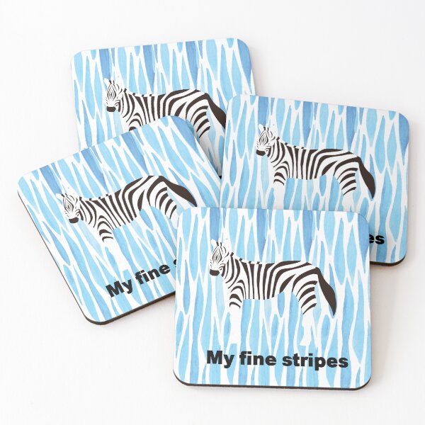 Item preview, fine stripes,zebra,BLUE designed and sold by zzzozzo.