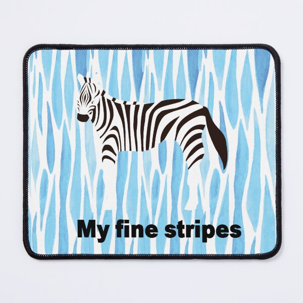 Item preview, fine stripes,zebra,BLUE designed and sold by zzzozzo.