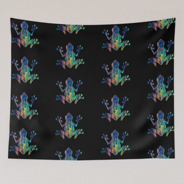 Item preview, Multicolor Pour Paint Frog designed and sold by Sleepygirl2010.