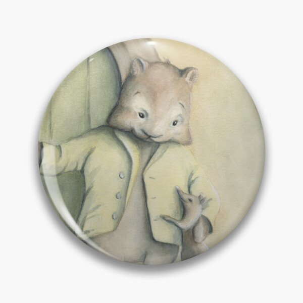 Item preview, Wombat and Bandicoot Illustration. Sweet watercolour painting.  designed and sold by RachaelCurryArt.