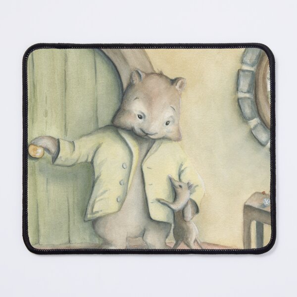 Item preview, Wombat and Bandicoot Illustration. Sweet watercolour painting.  designed and sold by RachaelCurryArt.