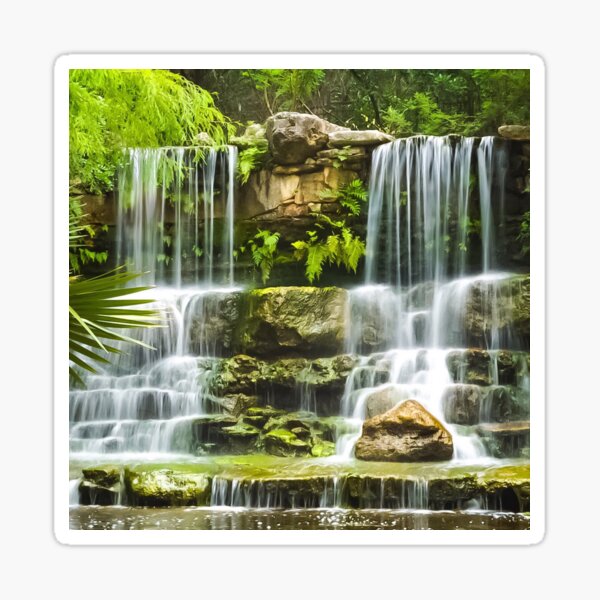 Waterfall Tranquility IV Sticker