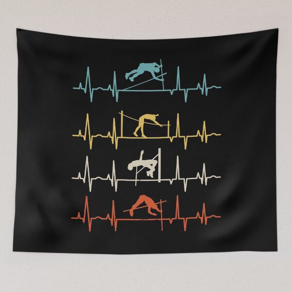 Item preview, High Jump Jumping Jumper Track and Field Heartbeat designed and sold by ShopTheStyle.