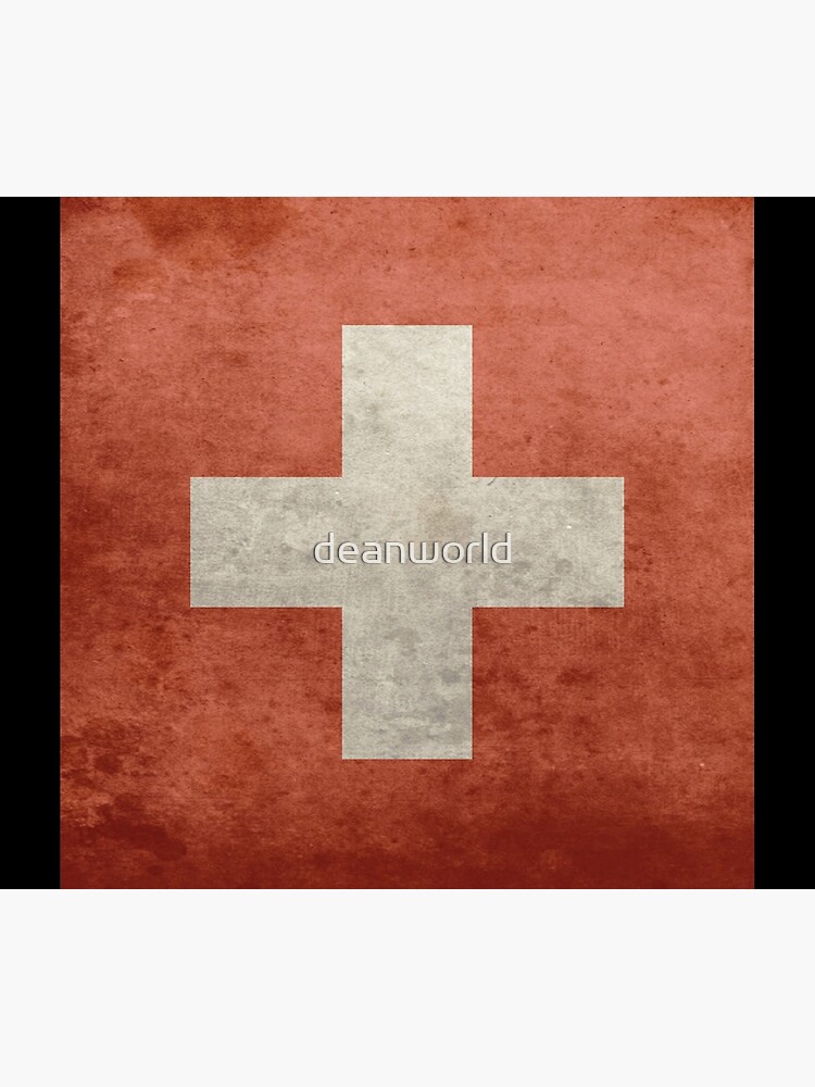 Grunge Swiss Flag by deanworld