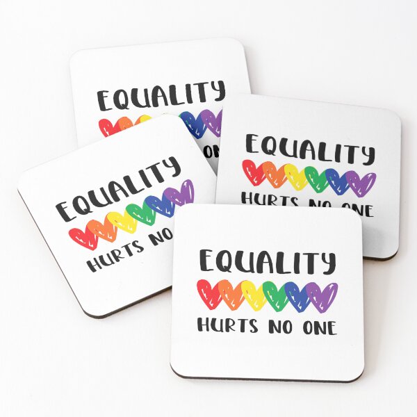 Item preview, Gay Pride Equality Hurts No One Saying LGBTQ Rights Flag designed and sold by GardNewerd.