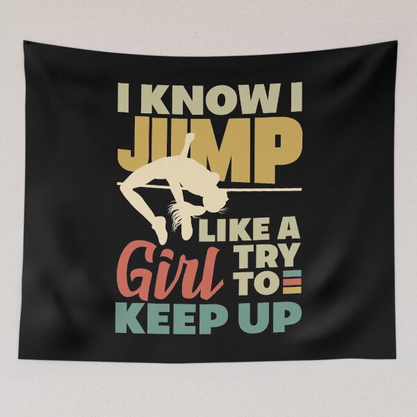 Item preview, High Jump Jumping Jumper Track and Field Female High Jumper designed and sold by ShopTheStyle.