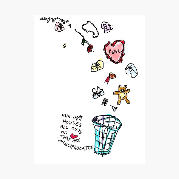 Item preview, Unreciprocated Love Bin designed and sold by ellejayerose.