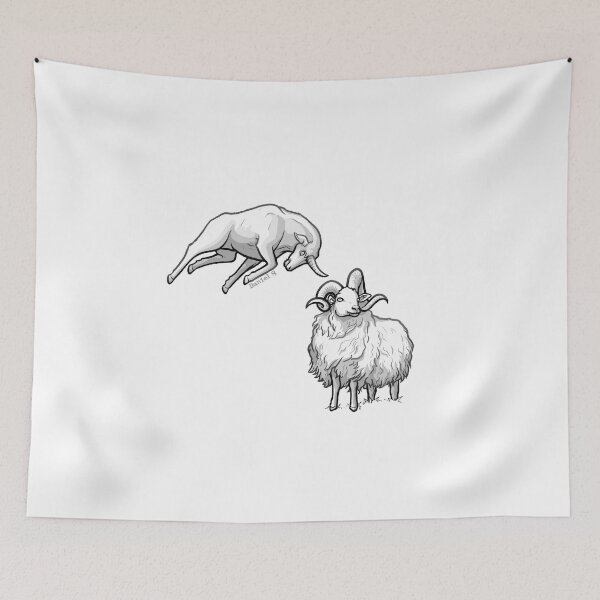 Item preview, Ram and Goat designed and sold by Nadia Newitt.
