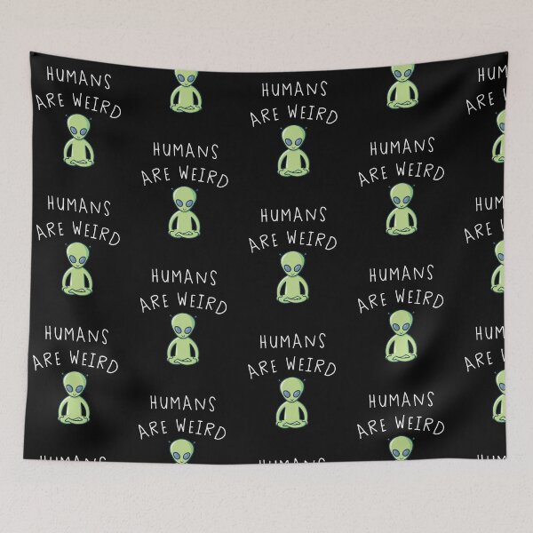Item preview, Alien Humans are Weird Sticker designed and sold by Jungleful33.