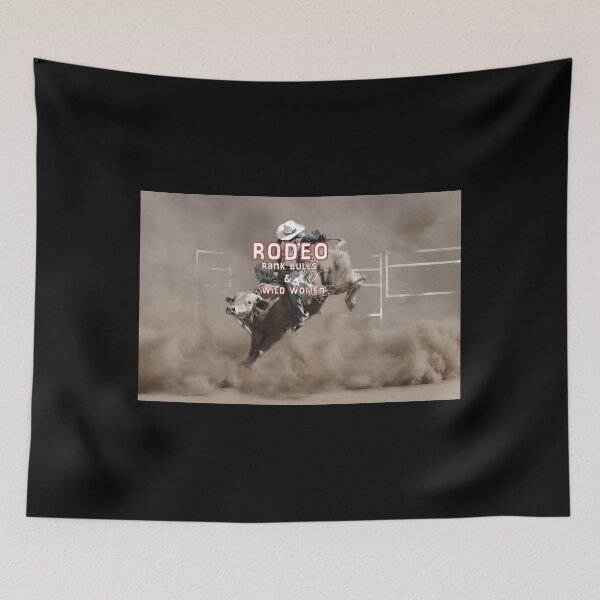Item preview, RODEO-RANK BULLS AND WILD WOMEN Poster designed and sold by dalinloomerp.