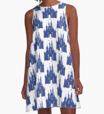 Dark Blue A-Line Dress