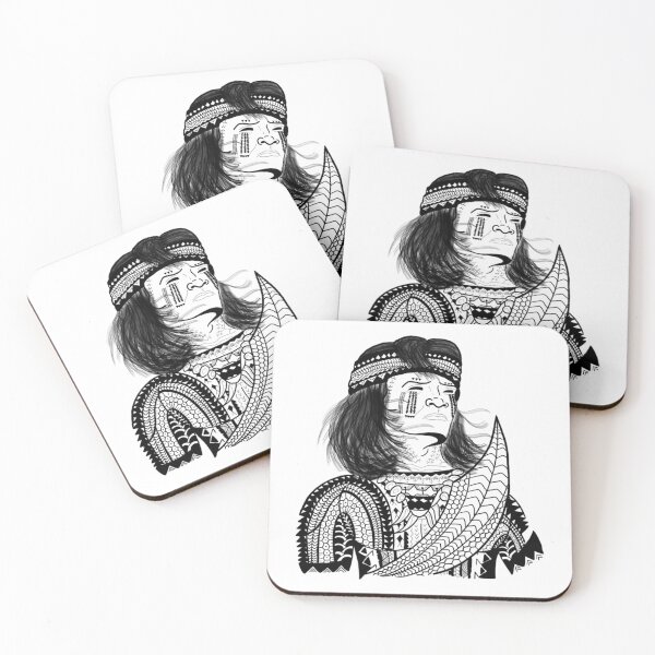 Aperçu de l'œuvre Représentation de guerrier tribal (noir) par Tribal Korner créée et vendue par AshleyPaigeC.