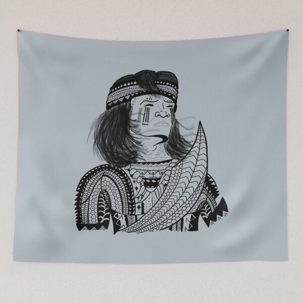 Aperçu de l'œuvre Représentation de guerrier tribal (noir) par Tribal Korner créée et vendue par AshleyPaigeC.