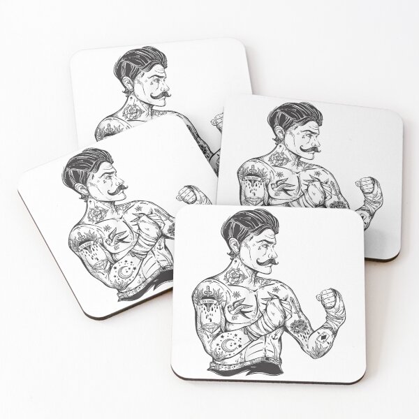Item preview, Vintage Boxing Champion Tattoo  - Boho Ink Fighter   designed and sold by AshleyPaigeC.