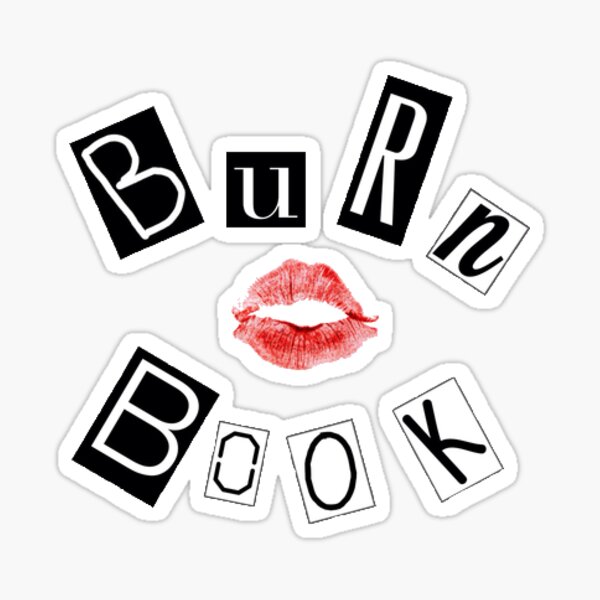 Burn Book Sticker for Sale by thejulialynn