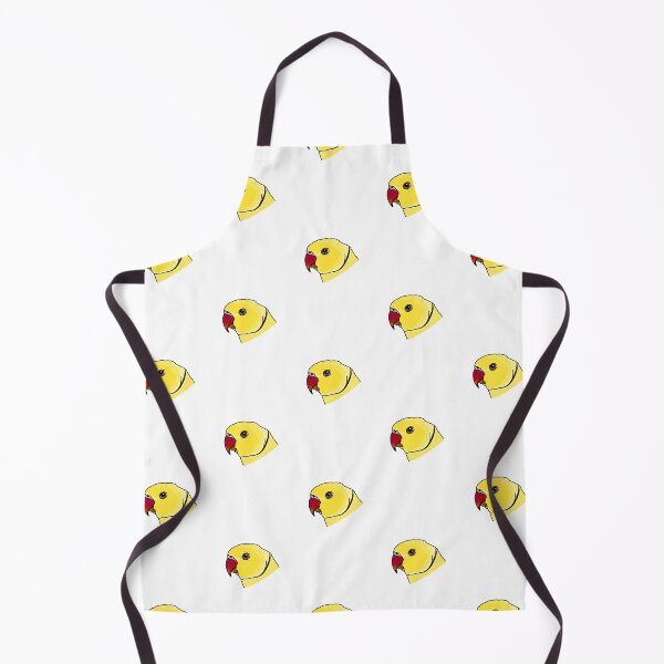 Item preview, yellow indian ringneck rose ringed parakeet parrot portrait designed and sold by Kelsea Taylor.