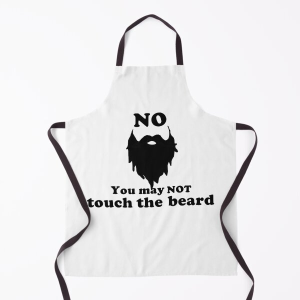 Item preview, NO, You May NOT Touch the Beard!  Black text with beard silhouette designed and sold by MountMercantile.