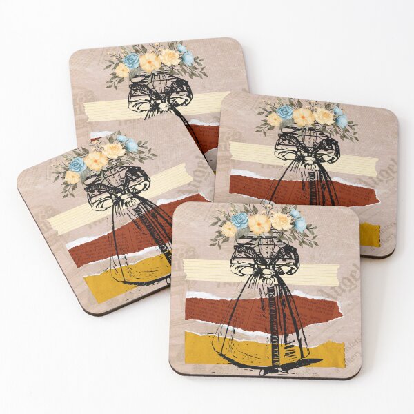 Item preview, woman sketch  & flowers in her head designed and sold by TypeWrite.