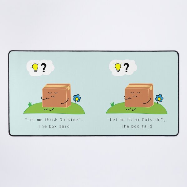 Item preview, "Let me think Outside", The box said designed and sold by wordspotrayal.